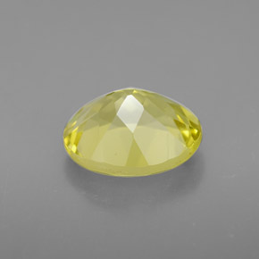 3.34캐럿 천연 레몬 쿼츠, 타원형 컷, 11×9.1 mm, VVS