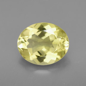 3.17캐럿 천연 레몬 쿼츠, 타원형 컷, 11.1×9.1 mm, VVS-VS
