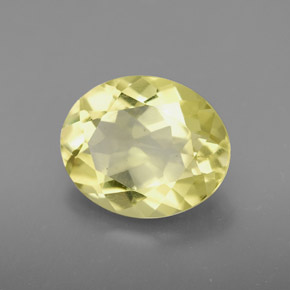 3.17캐럿 천연 레몬 쿼츠, 타원형 컷, 11.1×9.1 mm, VVS-VS