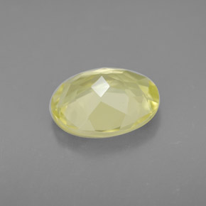 3.16캐럿 천연 레몬 쿼츠, 타원형 컷, 11.1×9.1 mm, VVS-VS
