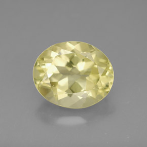 3.45캐럿 천연 레몬 쿼츠, 타원형 컷, 11×9.1 mm, VVS-VS