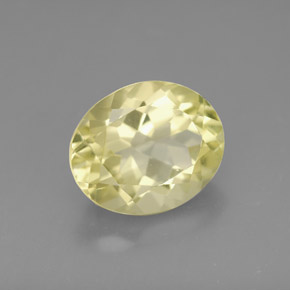 3.45캐럿 천연 레몬 쿼츠, 타원형 컷, 11×9.1 mm, VVS-VS