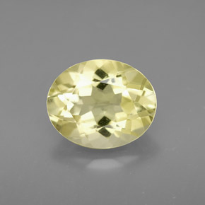 3.11캐럿 천연 레몬 쿼츠, 타원형 컷, 10.9×8.9 mm, VVS
