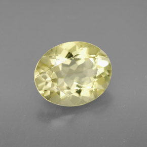 3.11캐럿 천연 레몬 쿼츠, 타원형 컷, 10.9×8.9 mm, VVS