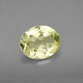 2.91캐럿 천연 레몬 쿼츠, 타원형 컷, 11×9.1 mm, VVS