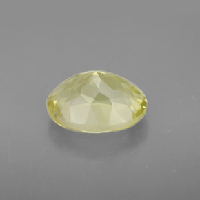 3.47캐럿 천연 레몬 쿼츠, 타원형 컷, 11.2×8.8 mm, VVS