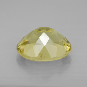 3.30캐럿 천연 레몬 쿼츠, 타원형 컷, 11.1×9.2 mm, VVS