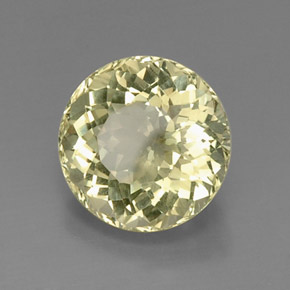 7.81캐럿 천연 레몬 쿼츠, 라운드 컷, 12.89 mm, VVS-VS
