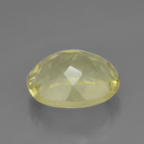 3.95캐럿 천연 레몬 쿼츠, 타원형 컷, 11.2×9.2 mm, VVS