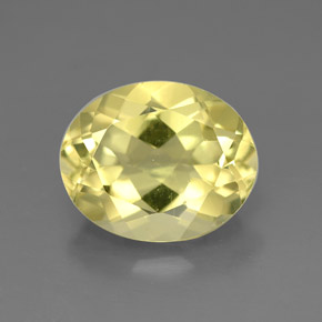 3.28캐럿 천연 레몬 쿼츠, 타원형 컷, 11×9 mm, VVS
