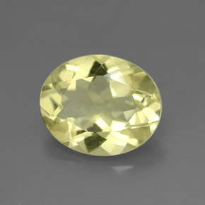 3.07캐럿 천연 레몬 쿼츠, 타원형 컷, 11.1×9.1 mm, VVS
