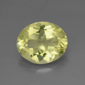 3.19캐럿 천연 레몬 쿼츠, 타원형 컷, 11×9.2 mm, VVS