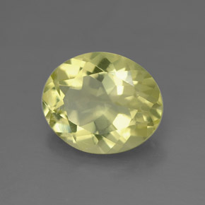 3.19캐럿 천연 레몬 쿼츠, 타원형 컷, 11×9.2 mm, VVS
