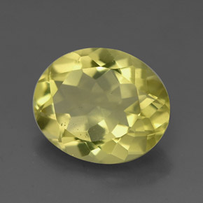 3.11캐럿 천연 레몬 쿼츠, 타원형 컷, 11.1×9.1 mm, VVS