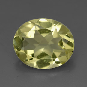3.24캐럿 천연 레몬 쿼츠, 타원형 컷, 11.1×9.2 mm, VVS