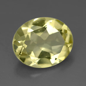 3.24캐럿 천연 레몬 쿼츠, 타원형 컷, 11.1×9.2 mm, VVS