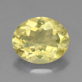 3.16캐럿 천연 레몬 쿼츠, 타원형 컷, 11.1×9.1 mm, VVS-VS
