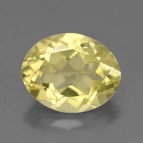 3.02캐럿 천연 레몬 쿼츠, 타원형 컷, 11×8.8 mm, VVS