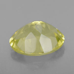 3.19캐럿 천연 레몬 쿼츠, 타원형 컷, 11.1×8.7 mm, VVS