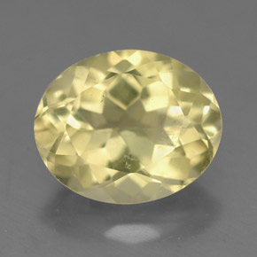 3.49캐럿 천연 레몬 쿼츠, 타원형 컷, 11.1×9.2 mm, VS