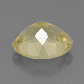 3.49캐럿 천연 레몬 쿼츠, 타원형 컷, 11.1×9.2 mm, VS