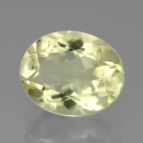 3.66캐럿 천연 레몬 쿼츠, 타원형 컷, 11.2×9.1 mm, VVS