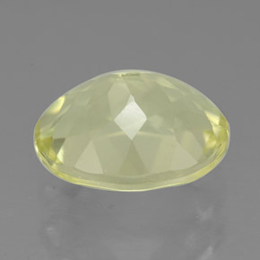 3.66캐럿 천연 레몬 쿼츠, 타원형 컷, 11.2×9.1 mm, VVS