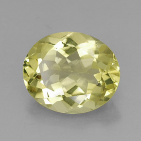 3.17캐럿 천연 레몬 쿼츠, 타원형 컷, 11×9.2 mm, VVS