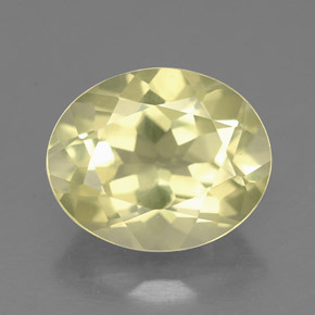 3.33캐럿 천연 레몬 쿼츠, 타원형 컷, 11×9.1 mm, VS