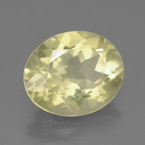 3.33캐럿 천연 레몬 쿼츠, 타원형 컷, 11×9.1 mm, VS