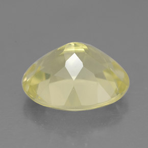 3.33캐럿 천연 레몬 쿼츠, 타원형 컷, 11×9.1 mm, VS
