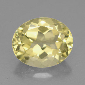3.51캐럿 천연 레몬 쿼츠, 타원형 컷, 11.1×9.1 mm, VVS
