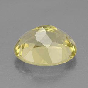 3.51캐럿 천연 레몬 쿼츠, 타원형 컷, 11.1×9.1 mm, VVS