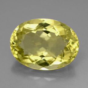8.98캐럿 천연 레몬 쿼츠, 타원형 컷, 16.1×12 mm, VVS