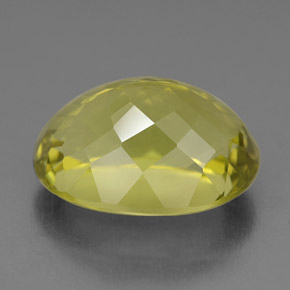 10.51캐럿 천연 레몬 쿼츠, 타원형 컷, 16×12 mm, VVS