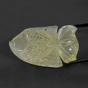 41.09캐럿 천연 레몬 쿼츠, 투명한, 34.9×22.5 mm, 투명/반투명