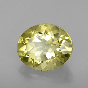 3.60캐럿 천연 레몬 쿼츠, 타원형 컷, 11.1×9.2 mm, VVS-VS