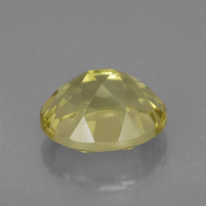 3.73캐럿 천연 레몬 쿼츠, 타원형 컷, 11×9.2 mm, VVS-VS