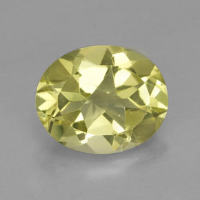 3.28캐럿 천연 레몬 쿼츠, 타원형 컷, 11.1×9.1 mm, VVS