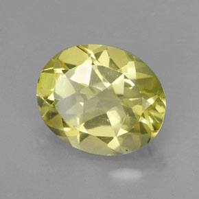 3.28캐럿 천연 레몬 쿼츠, 타원형 컷, 11.1×9.1 mm, VVS