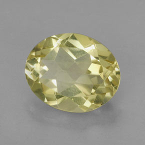 3.48캐럿 천연 레몬 쿼츠, 타원형 컷, 11.3×9.1 mm, VVS-VS