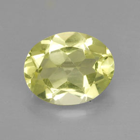 2.92캐럿 천연 레몬 쿼츠, 타원형 컷, 10.9×8.8 mm, VS