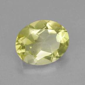 2.92캐럿 천연 레몬 쿼츠, 타원형 컷, 10.9×8.8 mm, VS