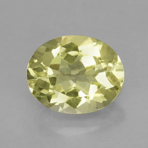 3.67캐럿 천연 레몬 쿼츠, 타원형 컷, 11.2×9.1 mm, VVS