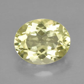 3.80캐럿 천연 레몬 쿼츠, 타원형 컷, 11.2×9.1 mm, VVS
