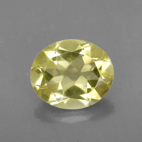 3.15캐럿 천연 레몬 쿼츠, 타원형 컷, 11×9.2 mm, VVS-VS