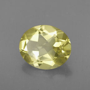 3.15캐럿 천연 레몬 쿼츠, 타원형 컷, 11×9.2 mm, VVS-VS