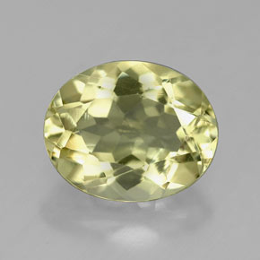 3.78캐럿 천연 레몬 쿼츠, 타원형 컷, 11.2×9.1 mm, VVS