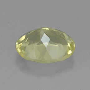 3.43캐럿 천연 레몬 쿼츠, 타원형 컷, 11.3×9.1 mm, VVS