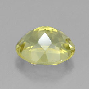 3.75캐럿 천연 레몬 쿼츠, 타원형 컷, 11.1×9.1 mm, VVS